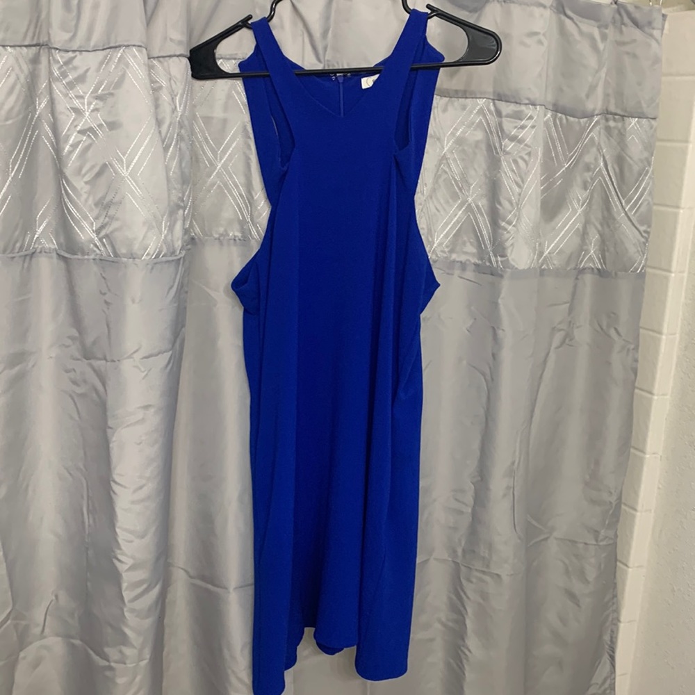 Sleeveless Royal Blue Cocktail Dress
